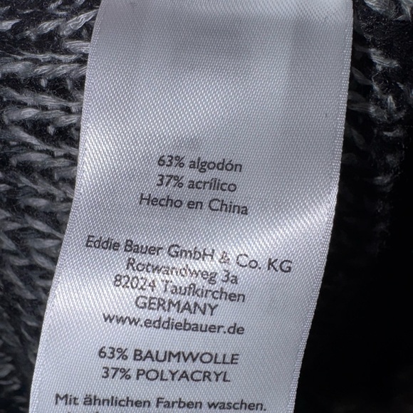 Eddie Bauer Gray and White Knit Sweater - Picture 7 of 8